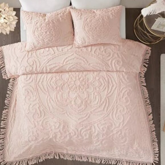 Madison Park Virginia Medallion Fringe 3-Pc. Quilt Set, King/California - Picture 1 of 4